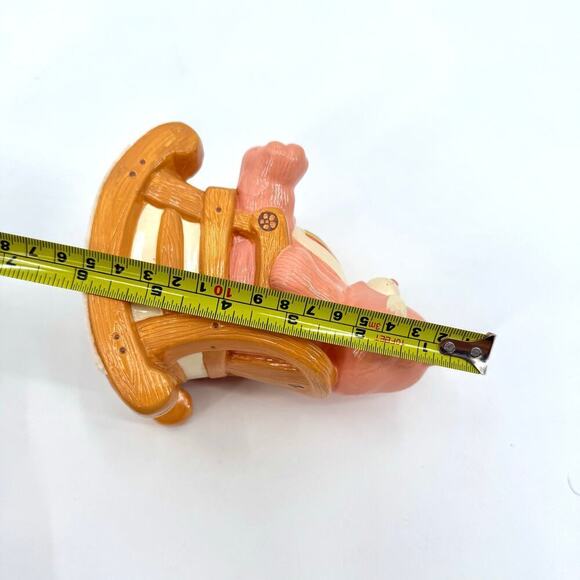 Vintage 1983 Care Bear Ceramic Musical Figurine Cheer Bear Brahms Lullaby Works! - Picture 9 of 11